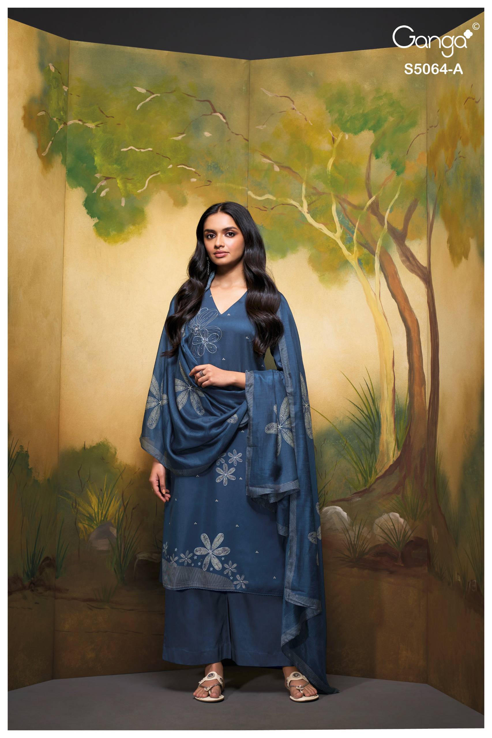 MAEVINA 5064 SERIES BY GANGA FASHION Stylish Beautiful Colourful COTTON SATIN Dresses At Wholesale Price